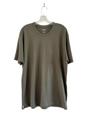 PAKA Essential Tee Pima Cotton Alpaca Blend T-Shirt, XL, Moss Green